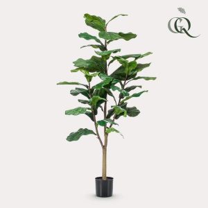 Kunstpflanze - Ficus Lyrata - Tabakspflanze - 120 cm